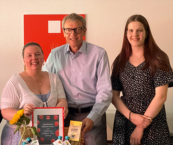 10 Jahre Projektmitarbeit – Danke Frau Harms und wir freuen uns auf weitere 10 gemeinsame Jahre!